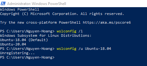 Gỡ bỏ bản Linux trên Windows