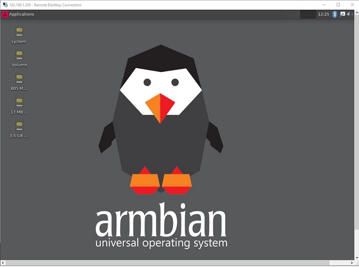 Sau khi login sử dụng remote desktop